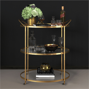 Arteriors - Connaught Bar Trolley